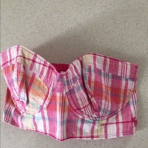 Abercrombie and Fitch Plaid Bra Top